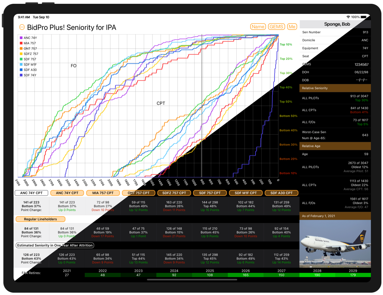 View your Seniority in light mode for high readability, or turn on dark mode that is easy on the eyes.