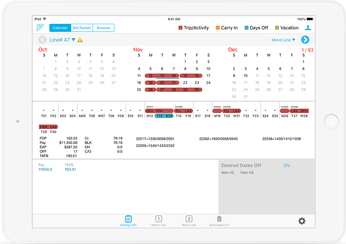 graphic of BidPro Plus! Bidding application on iPad