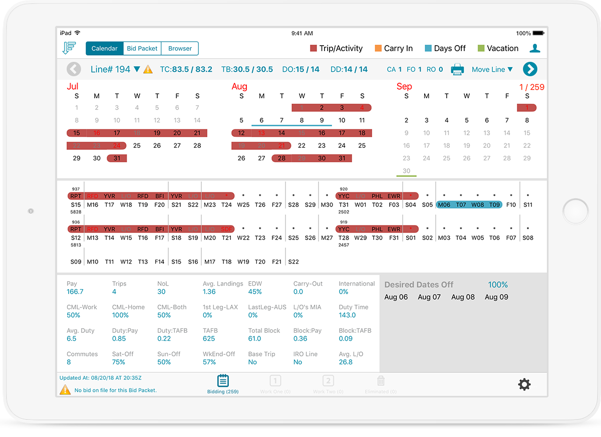 graphic of BidPro Plus! Bidding application on iPad